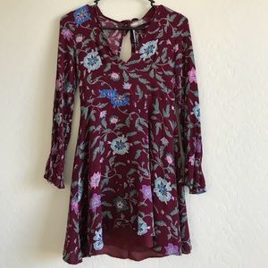 Lizard Thicket Boutique Long Sleeve Floral Dress